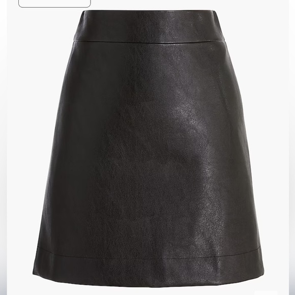 J crew Faux-leather A-line mini skirt - Picture 4 of 6